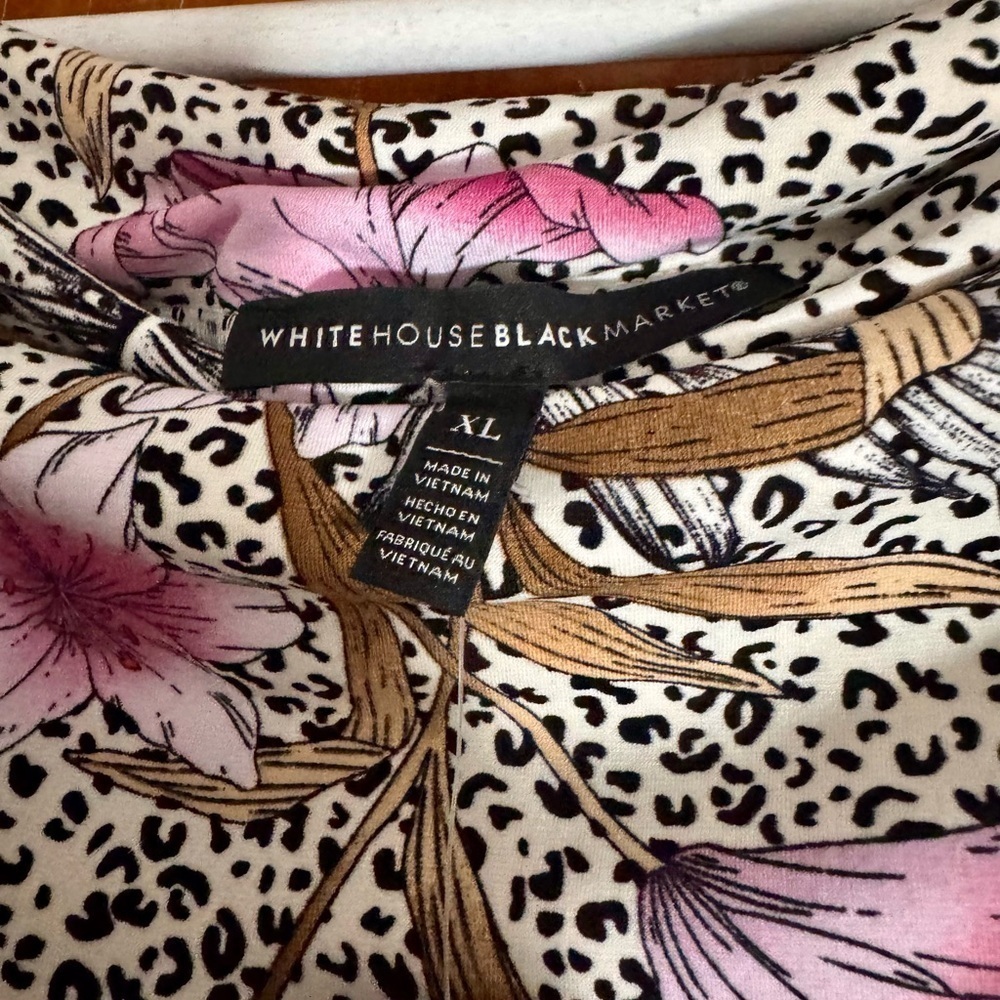 White House Black Market Pink Floral Maxi Dress/Skirt - Picture 3 of 8